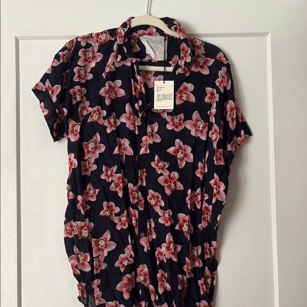 Acacia Mombasa Shirt in Isle Size P NWT